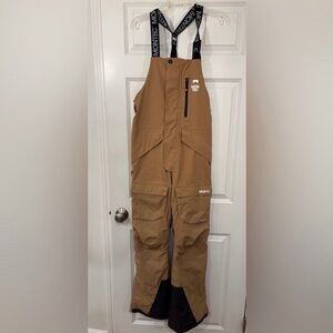 Montec Tan Snow Bib Overalls